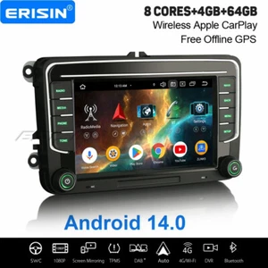 64GB Android 14 DAB+ Autoradio Navi Für VW Golf 5/6 Polo Jetta Tiguan Skoda SEAT - Bild 1 von 24