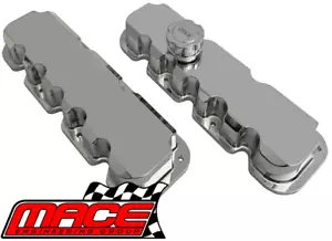 POLISHED ALUMINIUM ROCKER COVER SET FOR HOLDEN COMMODORE VT VX VY L67 S/C 3.8 V6 - Bild 1 von 4