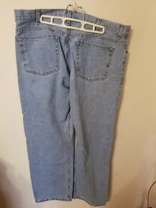 faded glory mens jeans 40X30 jeans 5 pockets 42W 30 inseam med wash great item - Picture 1 of 12