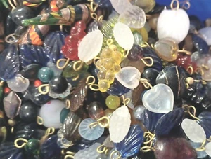 Jewelry Making Lot 200x Glass Beads Drop Dangle charms bead Charm lots mixed - Picture 1 of 6