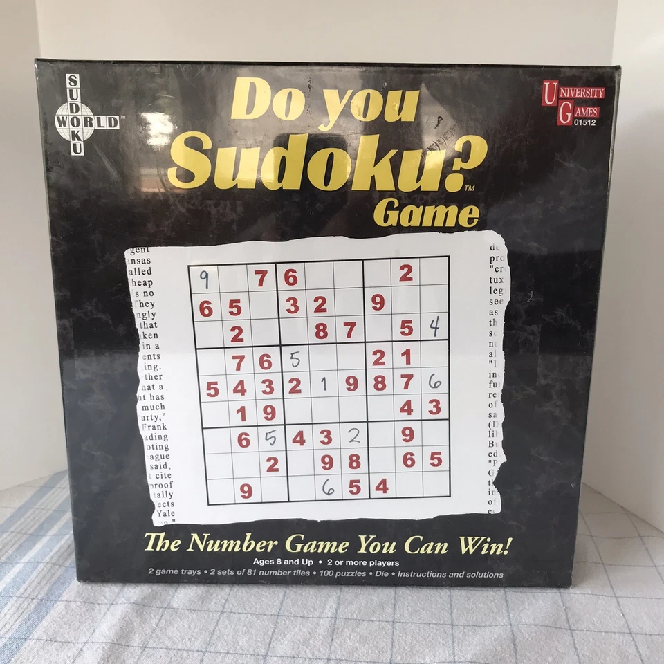 Do You Sudoku? Game Ages 8 by University Games 01512 2005
