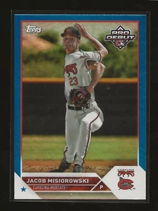 2023 Topps Pro Debut Jacob Misiorowski Blue Foil Mudcats Brewers 66/150 (#PD-72) - Picture 1 of 2