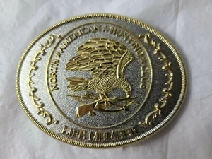 Hebilla de águila de cinturón de oro/plata miembro de Caza de América del Norte de Colección - Imagen 1 de 6