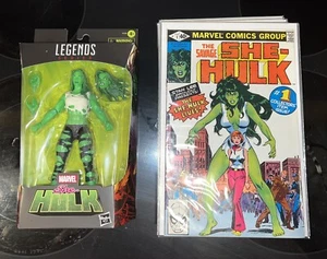 (1980) LOTE PARCIAL MARVEL SAVAGE SHE-HULK #1-25 + FIGURA DE MARVEL LEGENDS NUEVO - Imagen 1 de 11