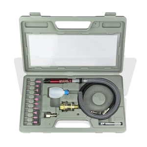 Druckluft Mini Schleifmaschine Druckluftschleifer Schleifer Set 16tlg. + Koffer - Bild 1 von 7