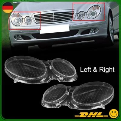 Scheinwerferglas Streuscheibe Abdeckung für Mercedes Benz E Klass W211 02-08 - Bild 1 von 4