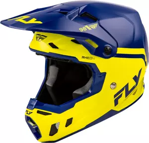 FLY RACING FORMULA CC OBJECTIVE HELMET NAVY/YELLOW 2X - Picture 1 of 4