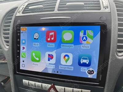 Radio estéreo GPS para automóvil 9" para Mercedes Benz Clase SLK Android 15 Carplay 2004-2010 Foto 1 de 4