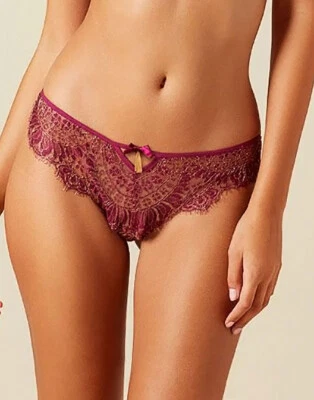 Agent Provocateur ZALIA Thong L/4 NWT Burgundy Orig. $385 VERY RARE! [B1] - Image 1 of 4