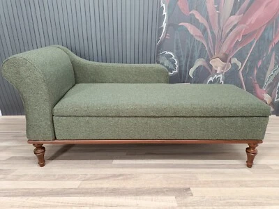 Relaxing sofa, Handmade sofa, Retro sofa, Yoga seating, Green chaise lounge - Image 1 of 4