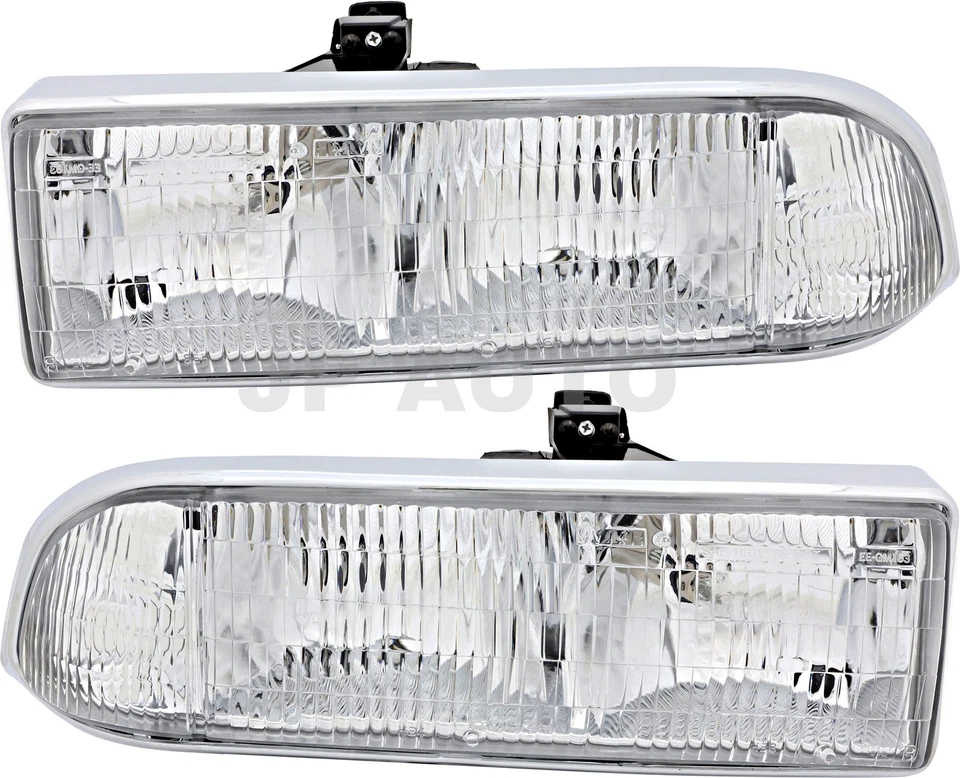 Juego de faros halógenos para Chevrolet Blazer S10 1998-2004 Foto 1 de 4