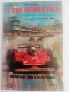 51° GRAN PREMIO D' ITALIA - CARTOLINA DEL 1980 - AUTODROMO DINO FERRARI - IMOLA - Foto 1 di 2