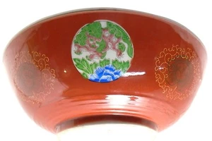 Antique Japanese 19th cent Ko-Kutani porecelain signed large bowl,  dia. 28 cm - Picture 1 of 8