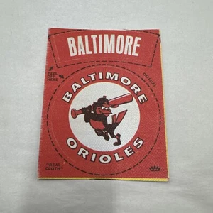 1968-72 Fleer Adesivi Panno BALTIMORE ORIOLES Arancione Scuro Patch Emblemi Logo - Foto 1 di 2