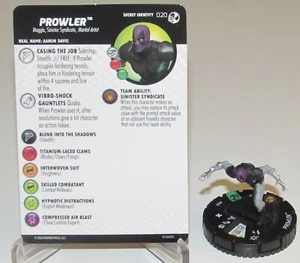 PROWLER 020 Spider-Man and Venom Absolute Carnage HeroClix - Imagen 1 de 1