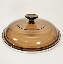 Visions PYREX V2.5C Round Brown Amber Glass Replacement Lid 8-1/4"