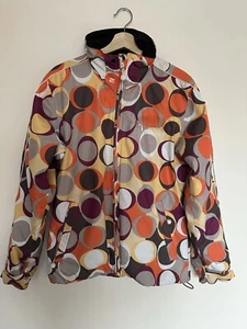 ROXY Womens Multicoloured Polka Dot Utility Jacket Size Medium - Picture 1 of 14