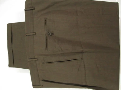 Pantalones de vestir Corneliani para hombre marrón plisado años S100 talla 40R 41x26,5 Foto 1 de 3