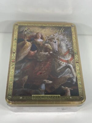 Master Pieces Kinuko Y Craft Eleanor of Aquitaine 1000 Puzzle Tin Sealed - Image 1 of 4