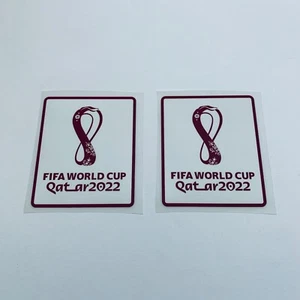 2022 World Cup Patch Set Badge Soccer Jersey Living Football Qatar 2 patches - Picture 1 of 4