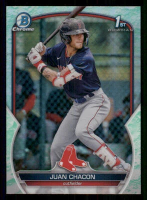2023 Bowman Chrome Prospects Lunar Glow Refractors #BCP105 Juan Chacon - Image 1 of 2