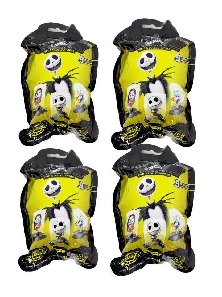 Disney Nightmare Before Christmas Series 2 Domez - Lot of 4 Blind Bags (Bin2) - Image 1 of 1