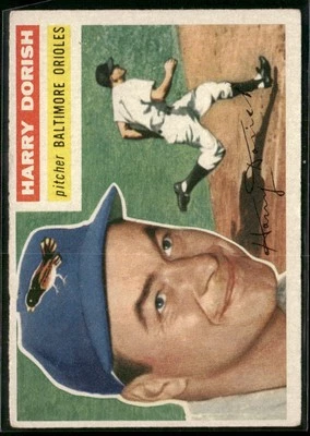 1956 Topps #167b Harry Dorish VG - Image 1 of 2