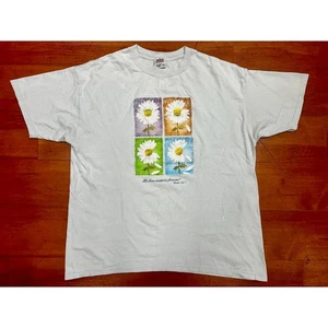 Anvil Graphic T-Shirt Floral Religious Christian bible verse vintage jesus XL - Picture 1 of 5
