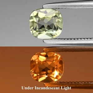 💎 0.58ct VS Cushion Natural Color Change Diaspore - Turkey Gemstone - Picture 1 of 6