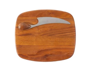 Jens Quistgaard Dansk Käsebrett und Messer - Bild 1 von 7