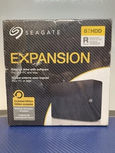 Seagate Expansion SRD0NF2 8TB External Hard Disk Drive With Rescue Data Recovery - Picture 1 of 6