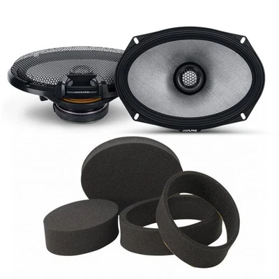 Alpine R2-S69 6x9 Coaxial, RKFR69 Foam Ring Speaker Enhancement Kit - Image 1 of 4