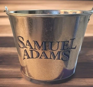  Samuel Adams Beer Advertising Galvanized Ice Bucket /Pail (7" tall 9" Wide) New - Picture 1 of 2