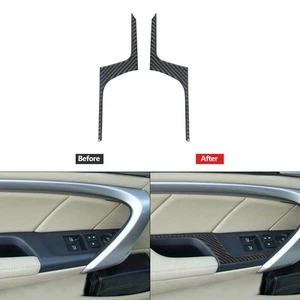 2Pcs Carbon Fiber Window Lift Strips Trim Cover For Honda Accord Coupe 2008-2012 - Picture 1 of 12