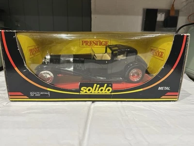 Solido Bugatti Royale Model Car 1/18 Scale Black Diecast Model Boxed - Image 1 of 4