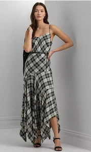 Lauren Ralph Lauren A-Linien-Kleid mit Gürtel kariert Größe 14 - Bild 1 von 7