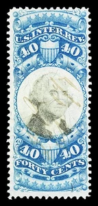Scott R114 1871 40c Second Issue Revenue Used F-VF Pen Cancel Cat $150 - Picture 1 of 1