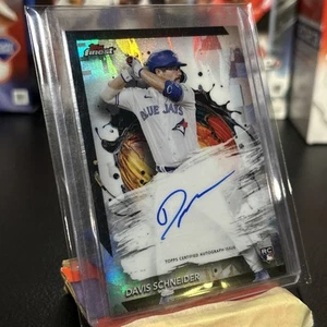 2024 Topps Finest - Finest Autographs Davis Schneider #FA-DS Refractor (AU, RC) - Imagen 1 de 2