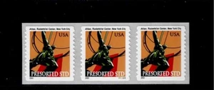 US Scott #3770, Plate #V11111 Coil 2003 Atlas Statue 10c VF MNH - Picture 1 of 1
