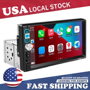 Fit FM Player Auto Apple Carplay Android Car Stereo Radio Bluetooth Touch Screen - Picture 1 of 22