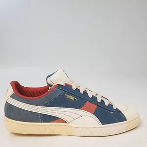 Puma Suede Quilted Nation Red White Blue Sneakers 39456101 US Mens Size 11.5 - Picture 1 of 13