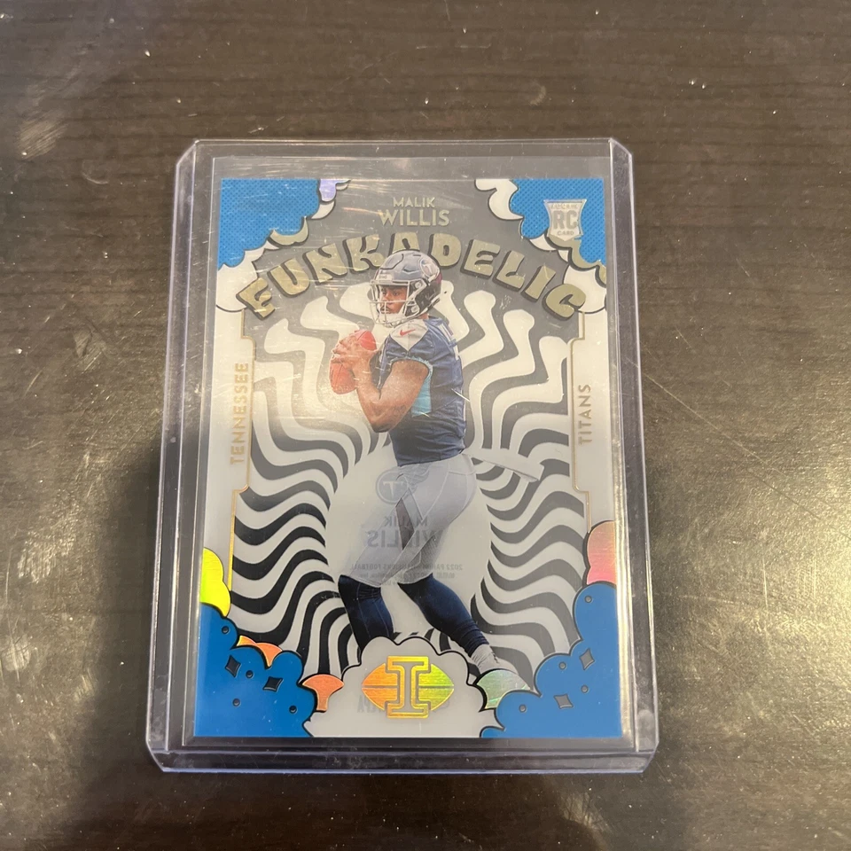 2022 Panini Illusions Funkadelic Blue /299 Malik Willis Rookie color match   - Image 1 of 4