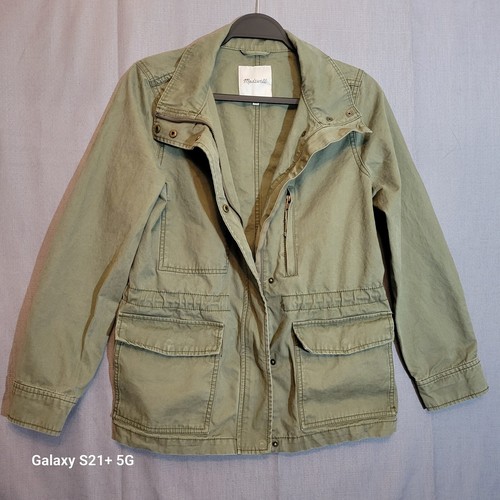 VETEMENTS Giacca Flotta Militare Verde Donna Media Utilità Tasche Caldo Grunge