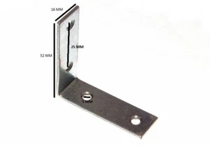 Winkelbohrer Winkel Halterung 50mm X 16mm X 1.5mm Loch BZP Packung 4 - Bild 1 von 1