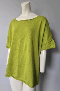 Free People Beach Oversized Pullover Sweatshirt Top Women's Size L Green - Picture 1 of 8
