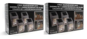 Paradise 8 Pack Solar LED Accent Lights (2 Boxes Total of 8 Lights) NEW OPEN BOX - Picture 1 of 4