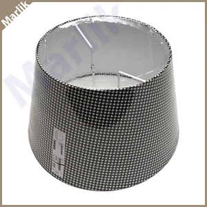 Ikea LAGVIND Lamp shade 17" (44 Cm) Checkered Pattern Off White/Black, New - Picture 1 of 2