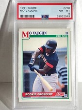 1991 Score Major League Baseball Rookie Card #750 Mo Vaughn MINT PSA