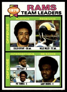 1979 Topps Cullen Bryant/Willie Miller/Rod Perry/Pat Thomas/Larry Brooks Los