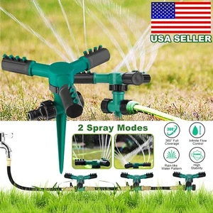 360° Rotation Irrigation System Auto Garden Water Sprinkler Large Area Coverage - Picture 1 of 15